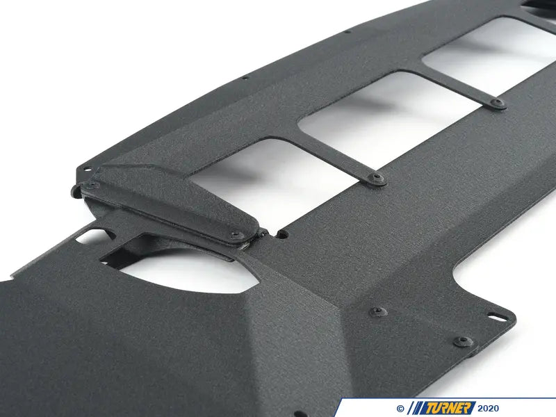 Turner Motorsport Skid Plate - Wrinkle Black Powdercoated Finish - F87 M2 Competition S55