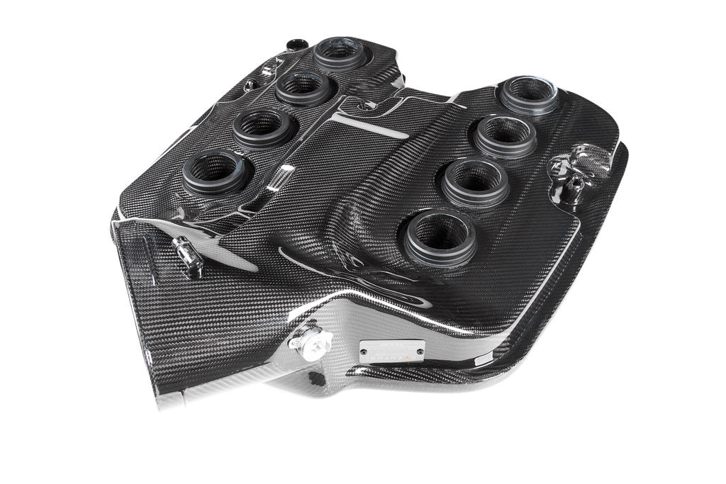 Eventuri BMW E9X M3 - Complete Black Carbon Inlet Plenum - No Emblem