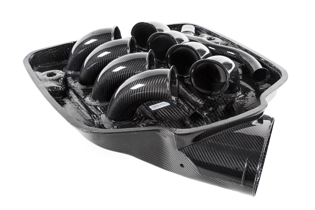 Eventuri BMW E9X M3 - Complete Black Carbon Inlet Plenum - No Emblem