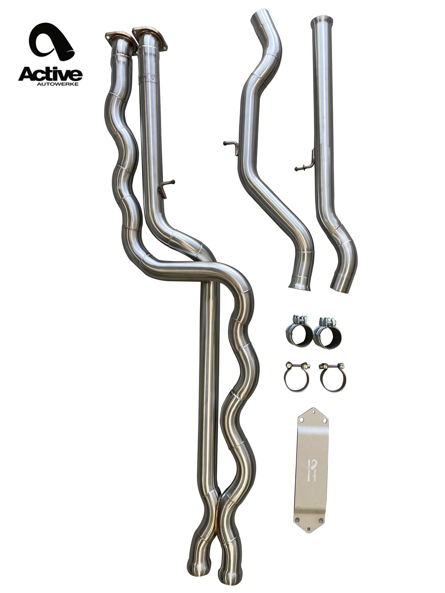 Active Autowerke F8X BMW M3 & M4 EQUAL LENGTH MID PIPE (Resonated)