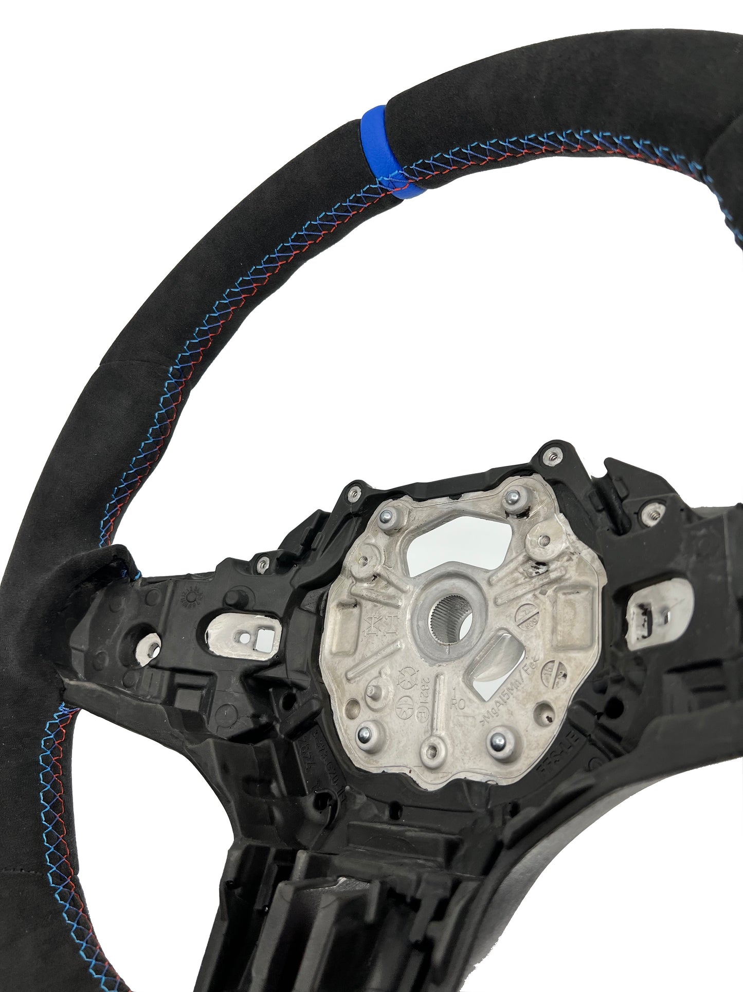 BMW G8X Series M Steering Wheel Alcantara W/Blue Stripe
