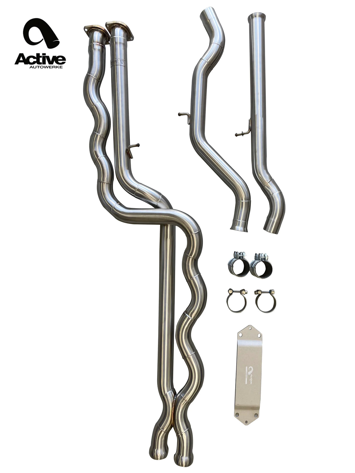 Active Autowerke F8X BMW M3 & M4 EQUAL LENGTH MID PIPE (Resonated)